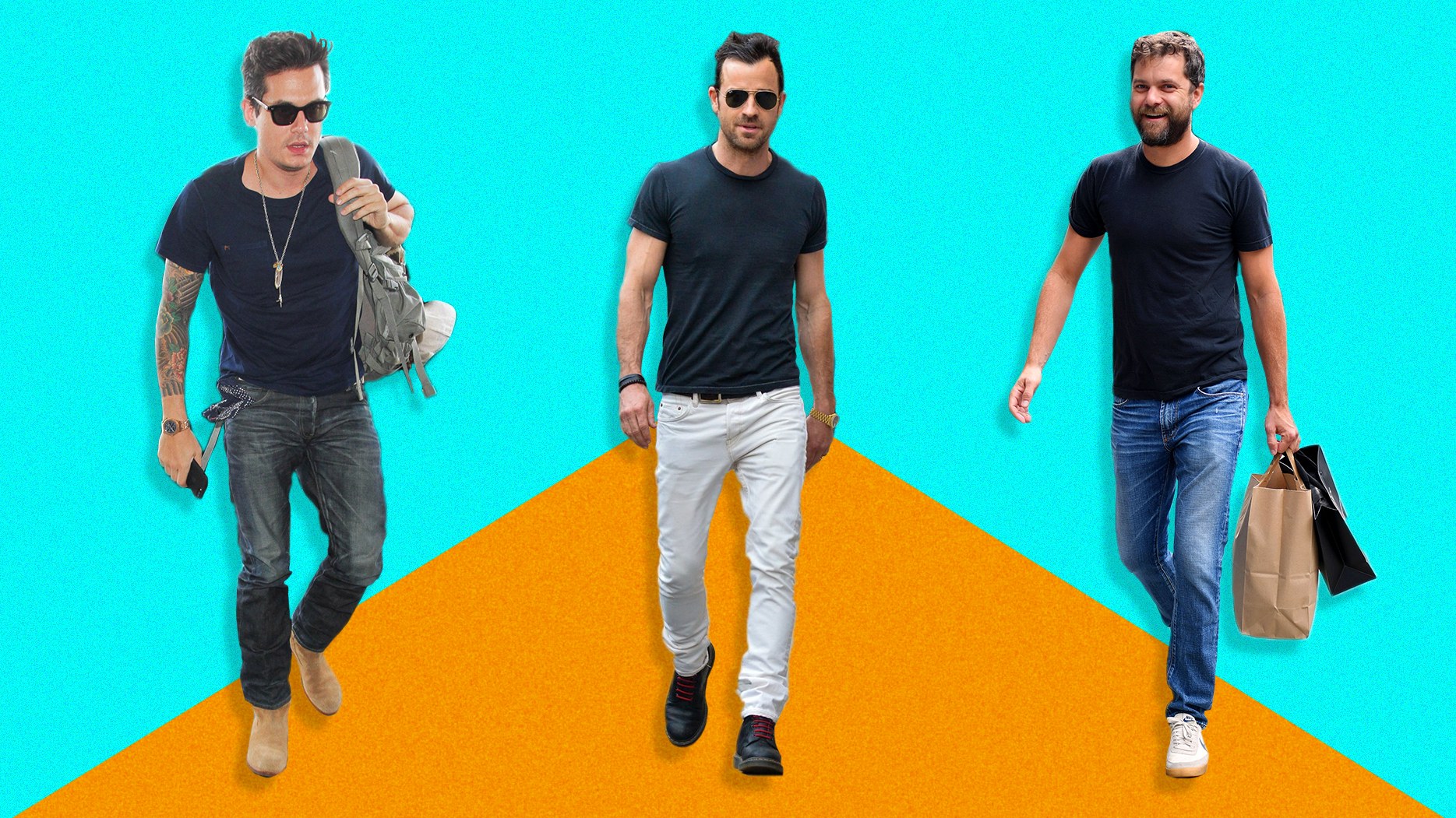 Kicks and jeans.